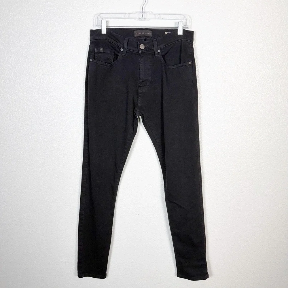 Weston Jon Boucher Tapered Fit Jeans Mens Size 32 Black Designer Classic